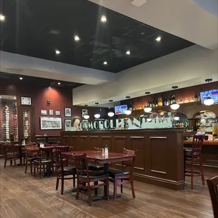 the interior of the restaurant