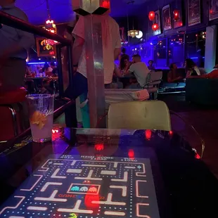 a table with a game on it