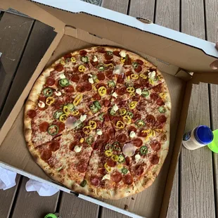 Maverick with banana peppers