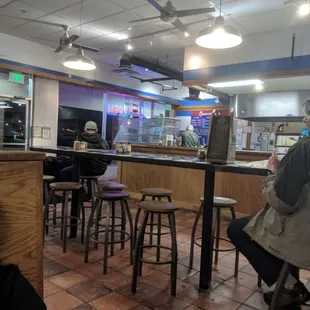 Roomy seating and dining area...