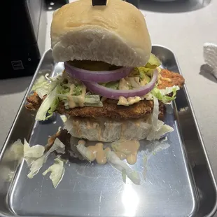 Fried chicken sandwich