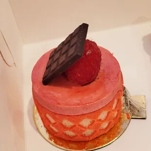 Raspberry mousse