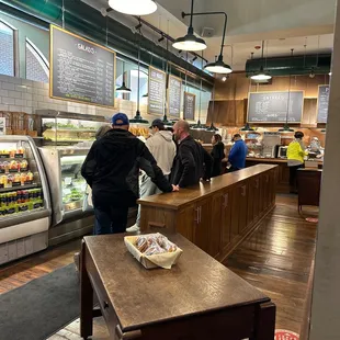 Line at the Italian deli!