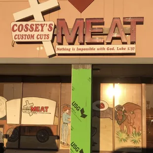 the front of the store