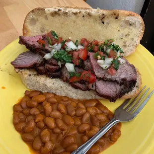 Tri tip sandwich,  santa Maria style