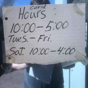 Covid hours