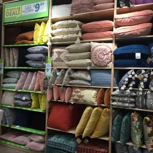 Fun selection of pillows