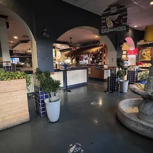 the interior of a restaurant