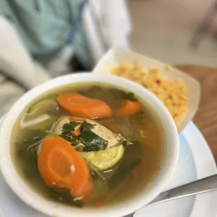 Caldo de Pollo with rice