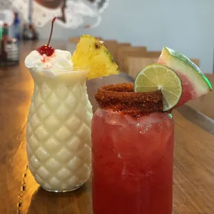 Piña Colada &amp; Watermelon Margarita
