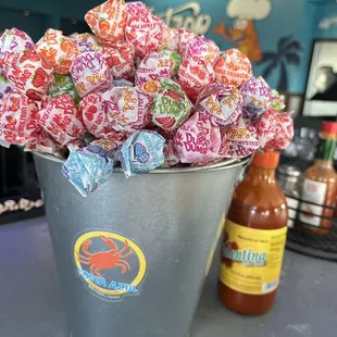 Complimentary dum dums