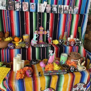 The dia de Los muertos display