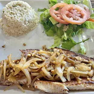 Pescado Al Mojo De Ajo :-)
