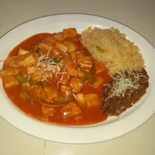 Mole de pescado muy rico