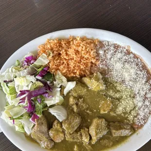 Chile verde plate