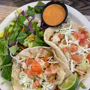 Shrimp taco lunch