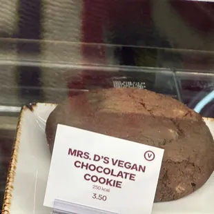 Woo hoo vegan chocolate cookie.