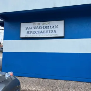 a car parked in front of the restaurant