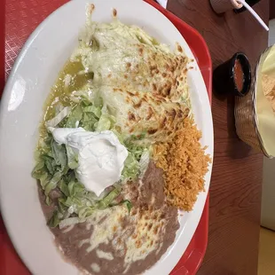 #4. Two Enchilada Combo Plate honestly I give this plate a 10/10 best enchiladas I've had at any restaurant.
