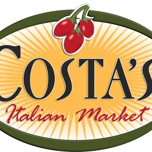 the logo for costa's italian market