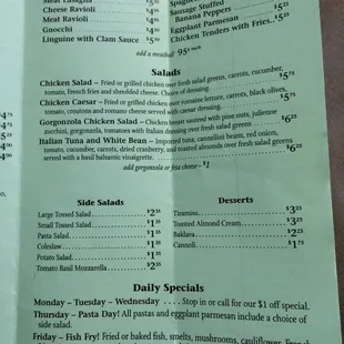 Pasta dishes are huge for the money! I highly recommend the eggplant parmigiana!!