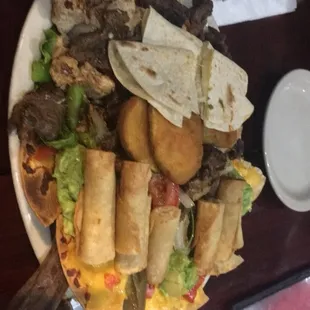 a plate of food on a table