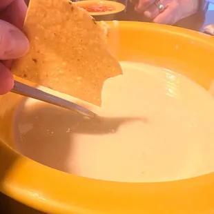 Large Queso - it is truly GRANDE!!! And delicioso!
