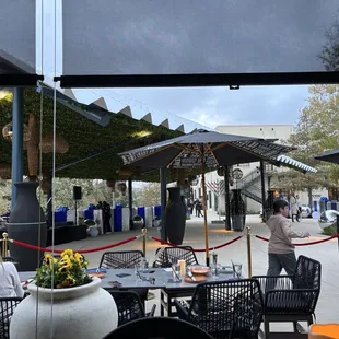 Nice area, lots of out door seating.