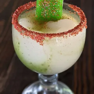 Lime Chamoy rita with lime paleta