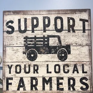 support your local farmers