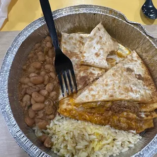 Sweet pork Quesadillas