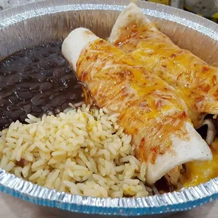 Raspberry chicken enchiladas