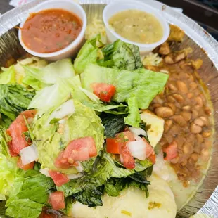 Veggie Quesadillas - except the veggies were finished