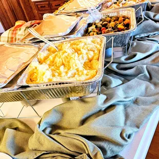 Roasted Garlic Mashed Potatoes and Seasonal Vegetable Melody