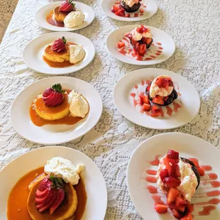 Mini Flans and Sangria Brownies