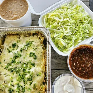 Green Enchilada Family Meal Deal