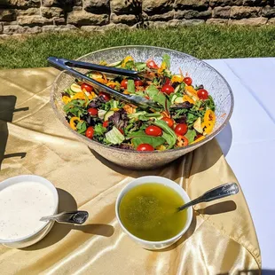 Fiesta Salad with Ranch and our Citrus-Cilantro Dressing