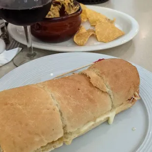 Buffalo chicken dip &amp; meatball hoagie
