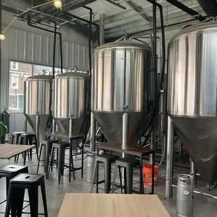 Brewing equipment inside