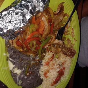 Steak Mecicano after hubby dug in.  He liked it.