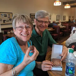 Greek restaurant AND 100 year old handmade chocolate shop!
