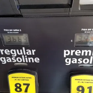 3.979 for premium,  3.669 for regular 10.30.2019