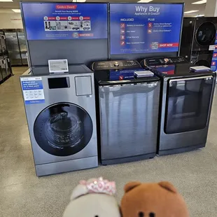 Washers, driers, stoves, etc
