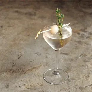 The Gibson: Ford's Gin, Cinzano 1757, Dolin Blanc, &amp; House Onion Brine
