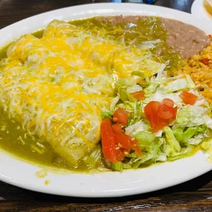 Chicken Enchiladas with tomatillo sauce