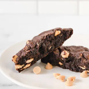 Double chocolate peanut butter cookies