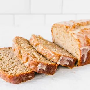 a loaf of bread with icing