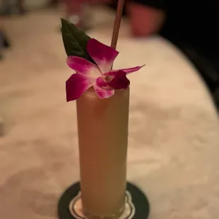 Pina colada cocktail