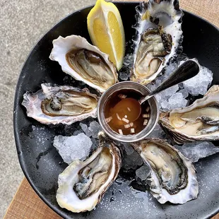 Special of the Night: Miyagi Oysters w/ mignonette | 1/2 dozen-$18