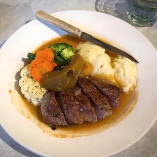 Their duck breast dish.